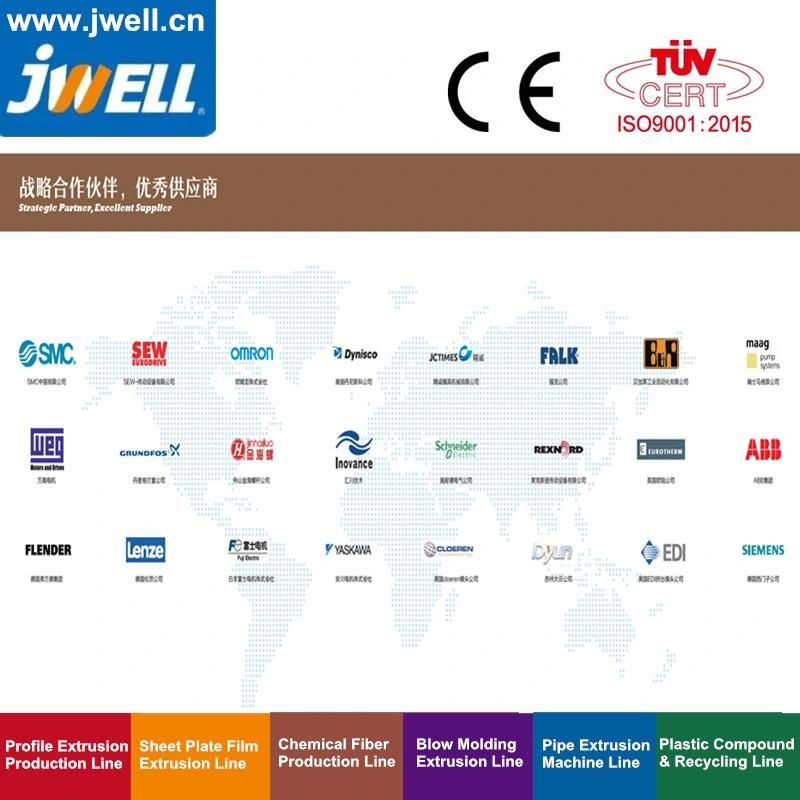 Jwell PE PP PVC Double Wall Corrugated Pipe Extrusion Line Plastic Tube Extruder Machine