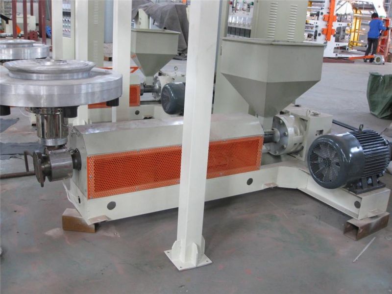 HDPE Lifting Frame Film Blowing Machine with Autoloader, mechanical Screen Changer