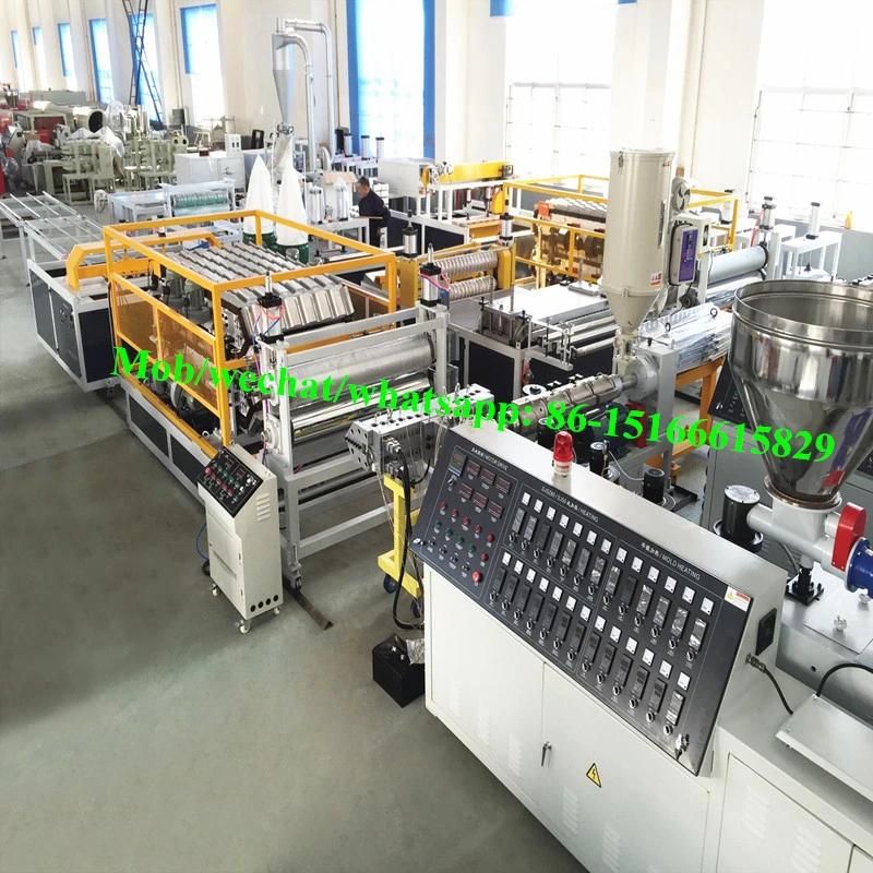 PVC ASA Corrugated Glazed Roof Tile Production Line PP Corrugated Sheet Making Machine