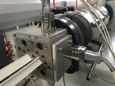 Plastic PVC Profile Extrusion Line with Punching Device