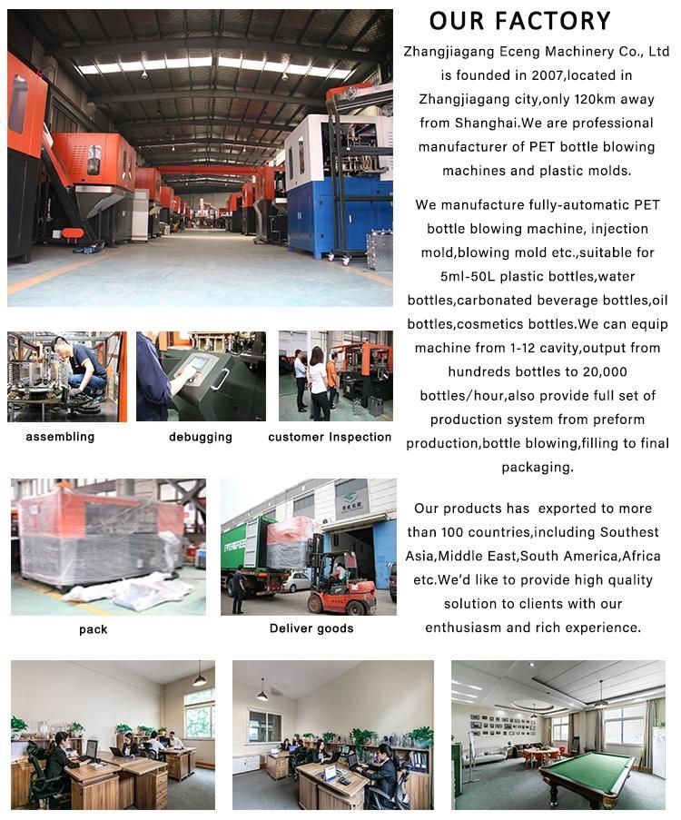 300ml 500ml 1L 2L Automatic Stretch Pet Bottle Blow Molding Machine Plastic Preform Blowing Factory Direct