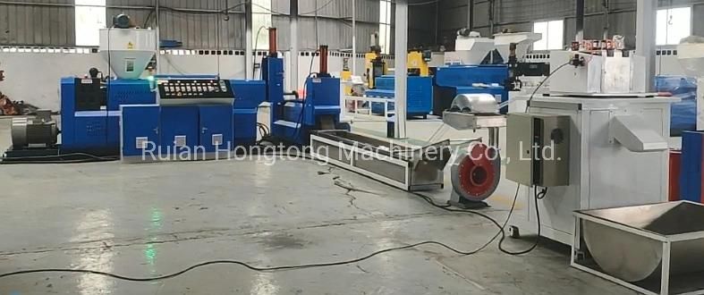 High Output ABS PS PC PE PP Waste Plastic Film Flake Non Woven Bag Crushing Washing Dryer Equipment 2 Screw Water Cooling Recycling Granulation Machine Price