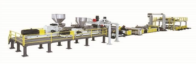 Twin Screw Dryer Free Vented Pet Sheet Extrusion Line