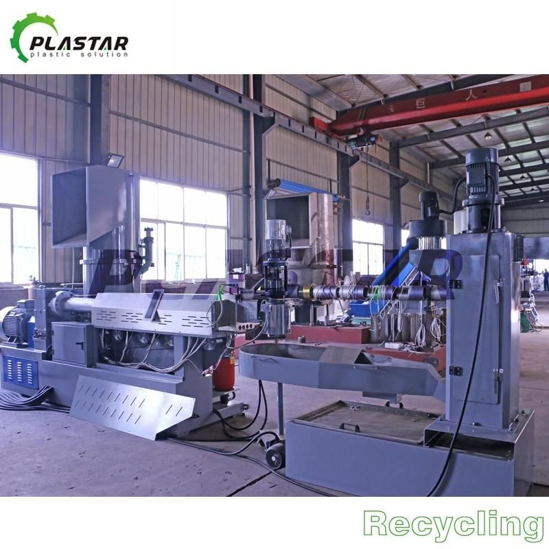 Waste Plastic Pelletizing Granulating Machine with No Mesh Screen Changer