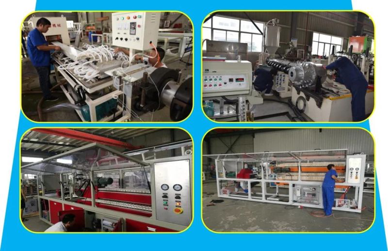 Hot HDPE PE Po PPR LDPE PP PVC Gas Water Pipe Supply Drainage Electric Conduit Hose Tube Production Single Wall Corrugated Pipe Extrusion Line