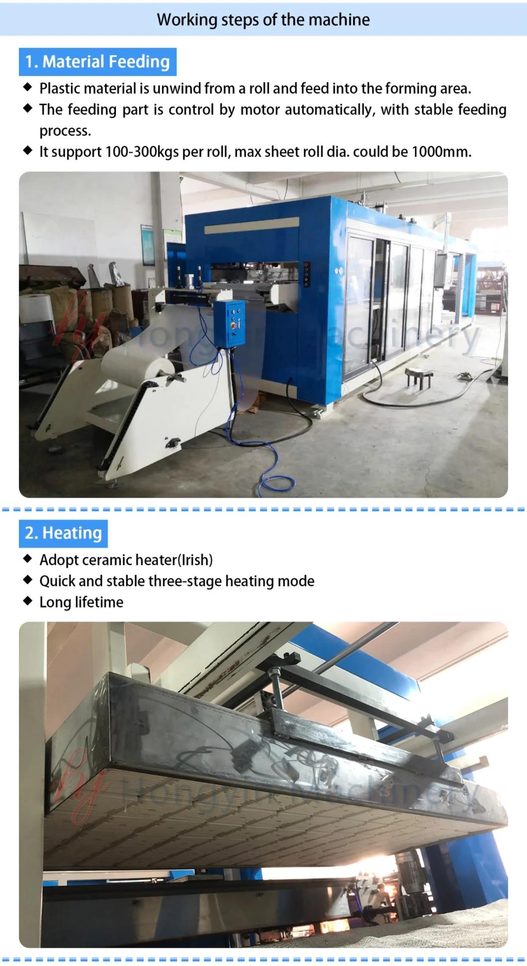 Automatic Forming Cutting Stacking Plastic Machinery Vacuforming Machine