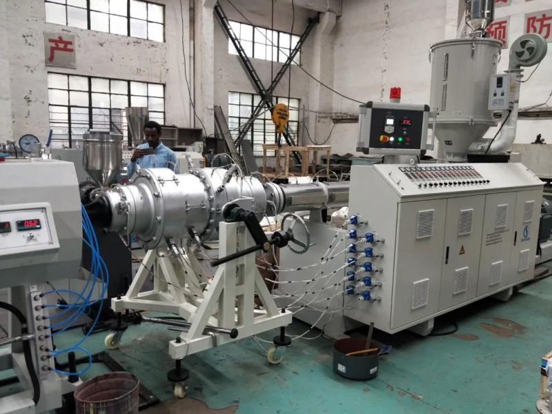 Plastic Single Screw HDPE Pipe Extruder PVC Double Screw Extruder