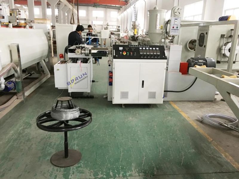 High Speed Plastic PE PVC Single Wall Corrugated Hose Pipes Extruder Making Machine
