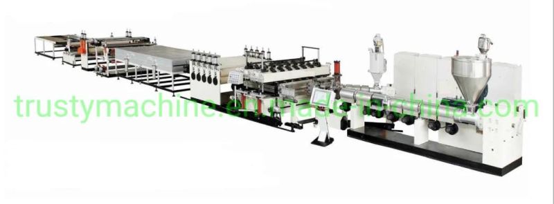 High Quality PC /PP/PE/PVC Plastic Hollow Grid Board/ Sheet Extrusion Line /Extruder Extruding/Making Machine