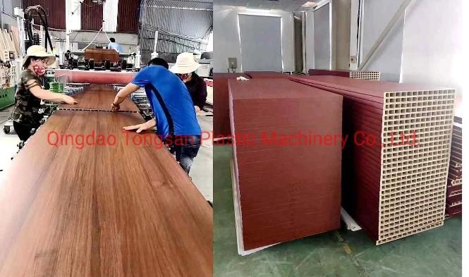 PVC or PVC Wood Composite 600 700 800 900 1000 1100mm PVC Door Making Machine