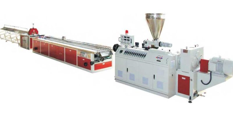 Fire Retardant Plastic PVC/ WPC Profile Extrusion Production Machine