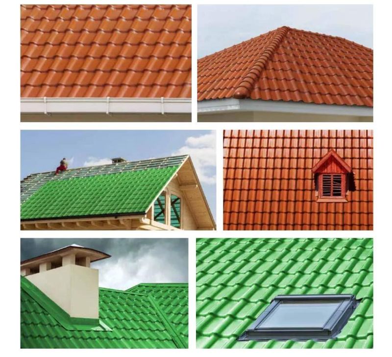 UPVC Roof Sheet|Resin Roof Tile Line Light Weight Roof Sheet Composite Roof Line