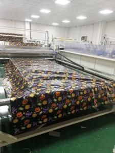 Ultrasonic Embossing Compound Quilted Shower Curtain Machine
