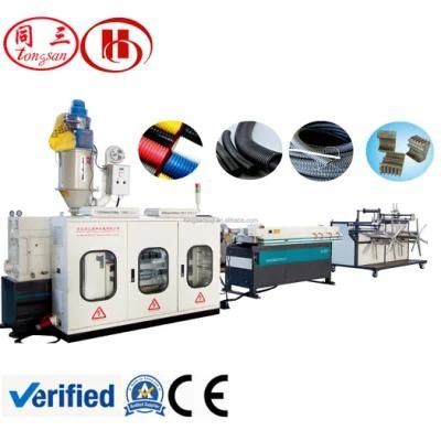 High Speed Single Wall Corrugated Pipe Making Machine/Plastic Pipe Extrusion ...