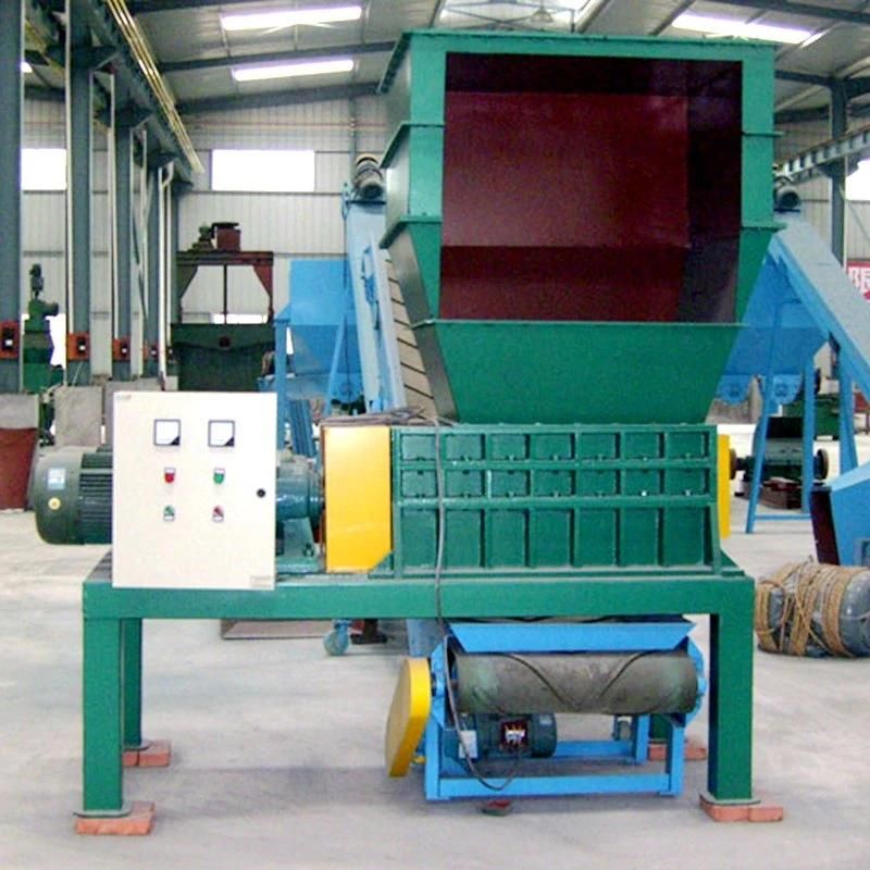 Wood Plastic Rubber Shredder Machine with High Grade Blade