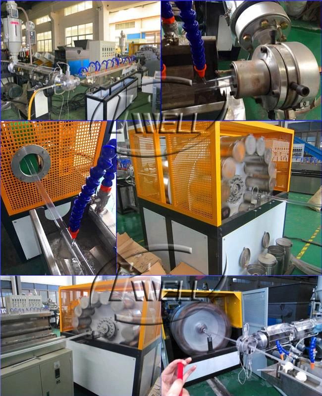PVC Soft Fabric Reinforced Tube Extrusion Line China