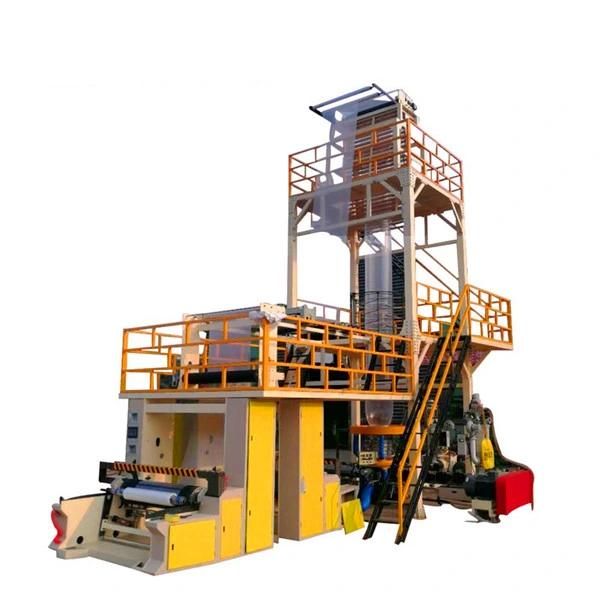 Three Layer Co-Extrusion ABC HDPE LDPE LLDPE Film Blowing Machine