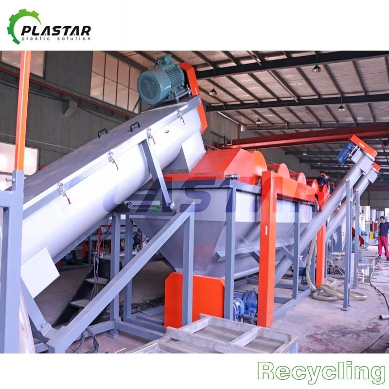 300kg/H 500kg/H 1000kg/H 2000kg/H PE PP Plastic Recycling Machine/Film Washing Line
