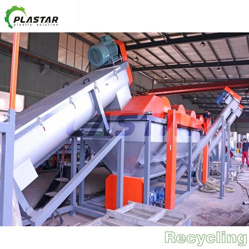 300kg/H 500kg/H 1000kg/H 2000kg/H PE PP Plastic Recycling Machine/Film Washing Line