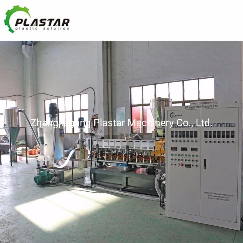 Twin Screw Plastic Granulation Compounding Extruder Machine