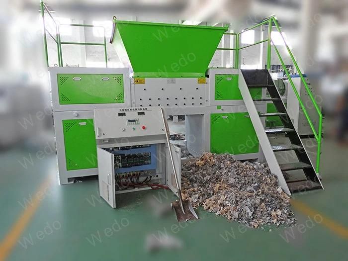 Double Shaft Pet Bottle and Cardboard Recycling Shredder Grinder