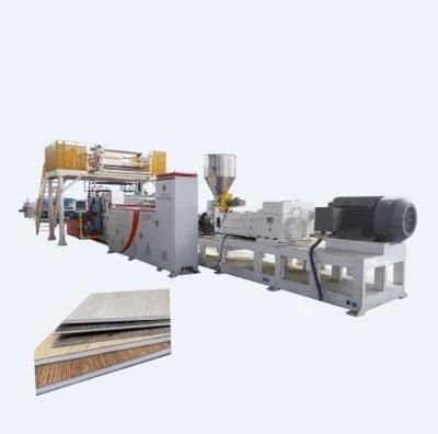 Automatic PLC Control Spc WPC PVC Vinyl Flooring Tile Machine