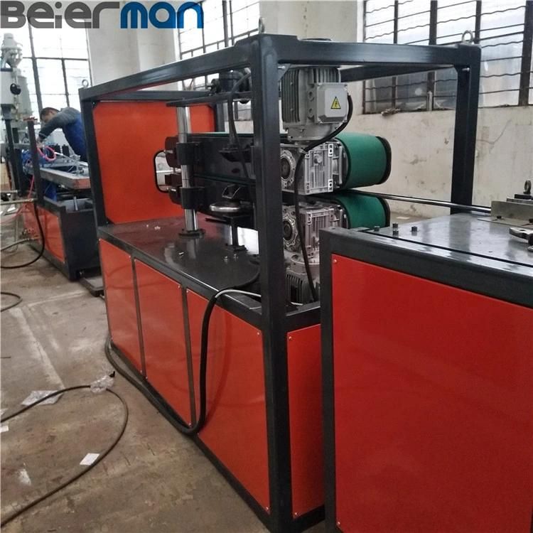 2021 New Design Sj45 Single Screw Co-Extrusion PVC Price Tag Profile Production Line with Punching Device