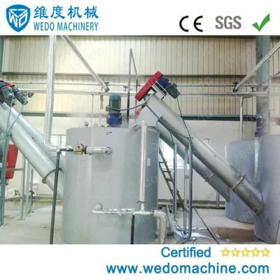Plastic Waste Dirty Pet Bottle Flakes Recycling Washing Line Plant