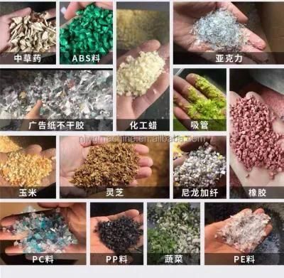 Second Hand PVC Pipe Pet Bottle Recycle Granule Plastic Crushing Machine