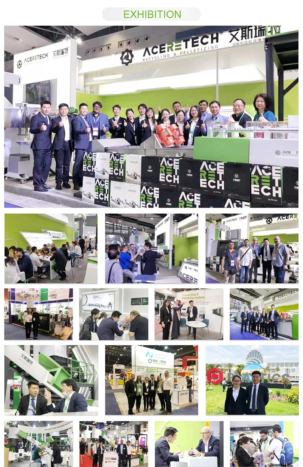 Aceretech Quality Assurance LDPE Pet Recycling Fiber Extruding Machinery