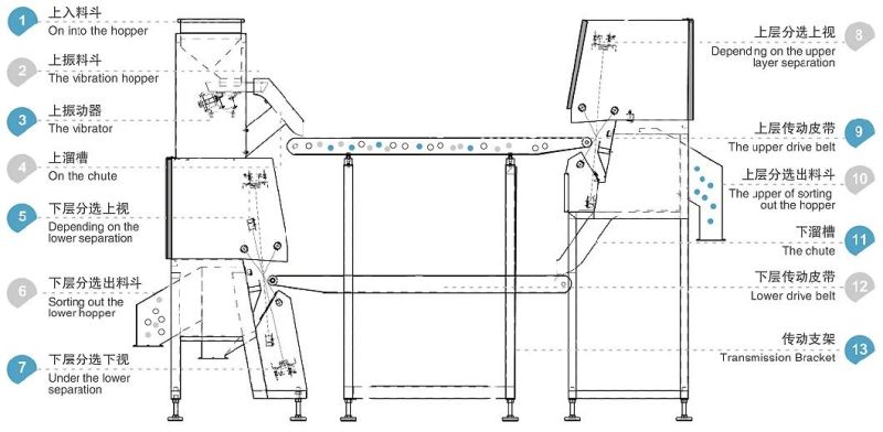 Belt Type Cashew Nut Colour Sorter Machine Nut Processing Machine