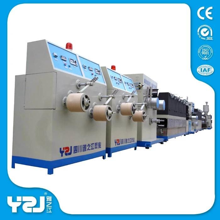PLC Control Automatic Single Screw Extruder Waste Recycling Plastic Strap Making Machine