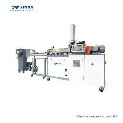 China Manufacturer Bio Degradable Plastic Twin Screw Extruder Pelletizing Granulator ...