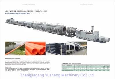 High Capacity Twin Screw PVC Cable Pipe Extrusion Line