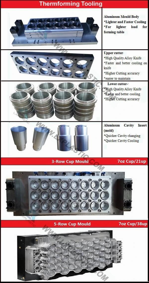 3up Big Flower Pot by in-Line Hole-Punch Forming Machine