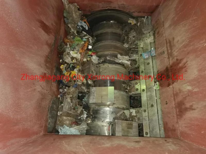 Xrys1200 Double Shaft Shredder for PE/PP Agricultural Film Recycling Machine