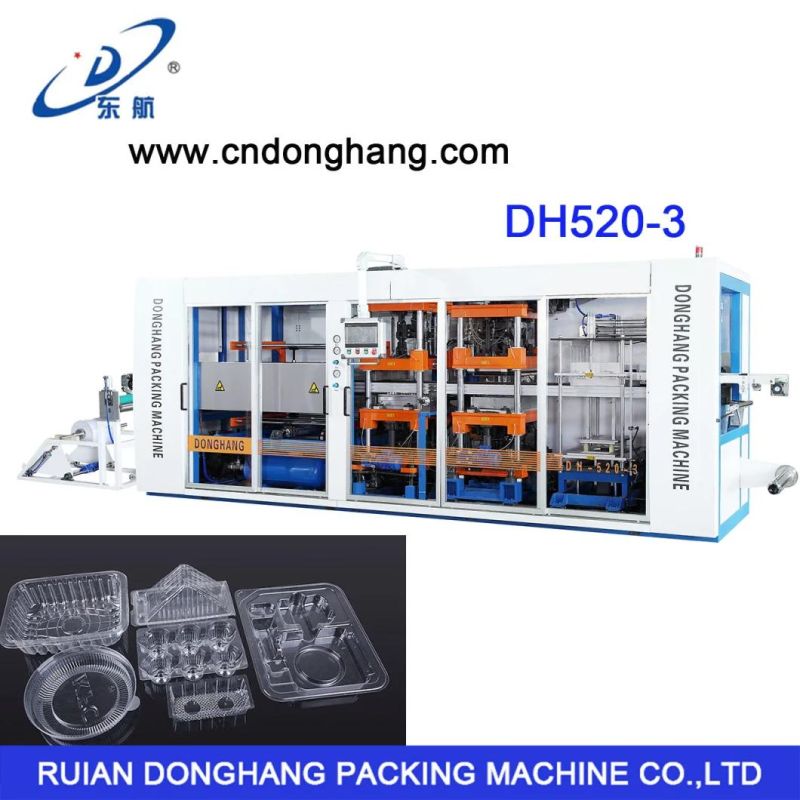 Automatic PP PS Lid Thermoforming Machine with Stacking for Drink Cup