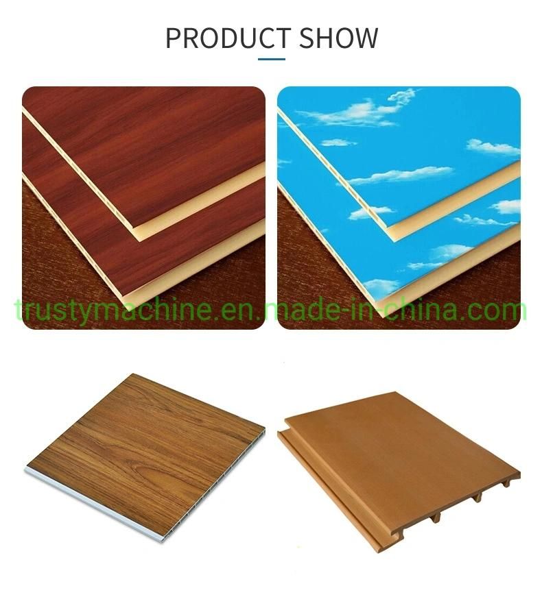 PVC UPVC Window Board/Panel Ceiling/Door Profile Double Screw Extrusion Line Hollow Rigid Profile Making Production Line
