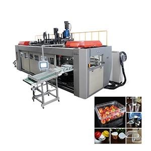 Automatic Plastic Packages Box Tray Lid Cover Thermoforming Machine