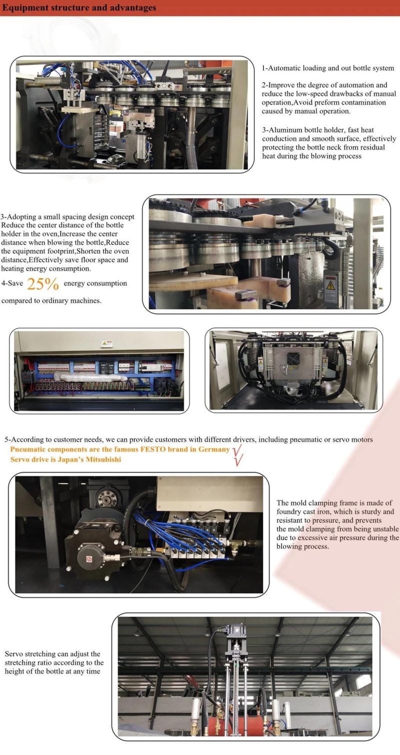 10L-20L 1 Cavity Automatic Blowing Mold Machine with CE Plastic Machinery