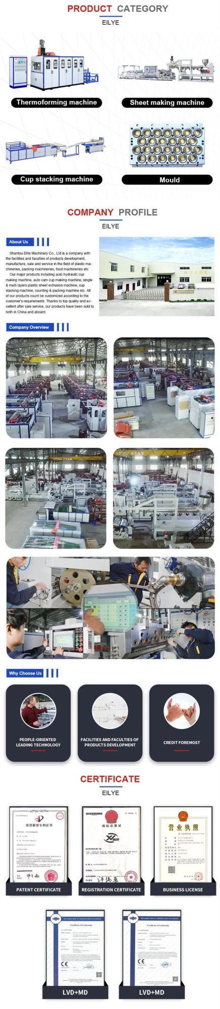 China Manufactured Plastic PP PS Sheet Extruder/Roof Sheet Machine/PP PS Sheet Roll Production Line