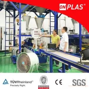 PE+80%CaCO3 Filler Masterbatch Plastic Granulator