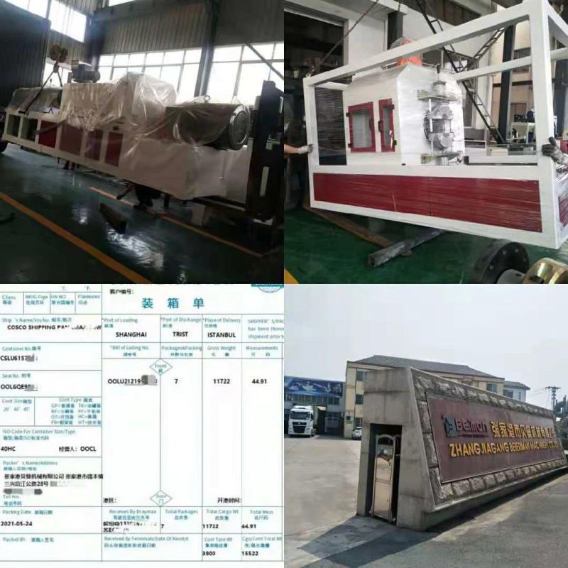 Popular Sale to Turkey Market Sjsz92/188 Conical Twin Screw Extruder for Plastic PVC Extrusion Machine
