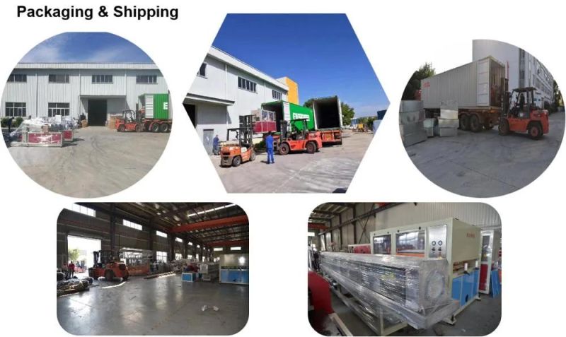 Plastic Twin/Single Extruder/Extrusion PVC PE PPR PP HDPE Pipe/ Water/Gas /Drainage/Electric Conduit Supply Making Production Line