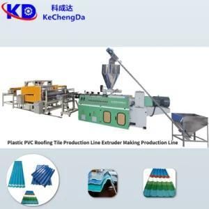 Plastic Recyling PVC Roofing Tile Extruder Machine