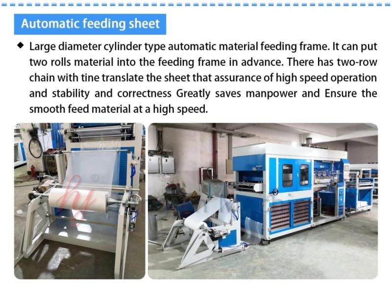 Fully-Automatic Vacuum Thermoforming Machine for Plastic Container