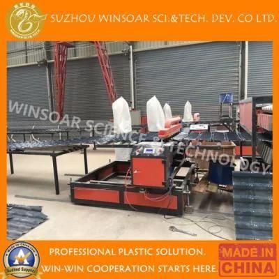 Plastic Composite Corrugated Roof Tile Making Machine/ PVC Corrugated Roof Plate Making ...