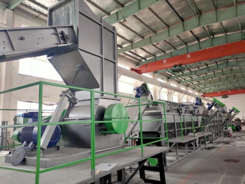 Waste Plastic Film Bags Crushing Washing Granulating Recycling Production Line