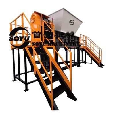 Dangerous Waste Oil Drum Crusher Shredder