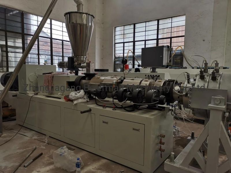 Beierman New Design Sjsz92/188 Model Conical Twin Screw Extruder for Extrusion PVC Pipe 315mm-630mm Pipe